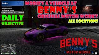 Modify a Vehicle at Benny's Original Motor Works: All Locations | Daily Challenges  GTA Online