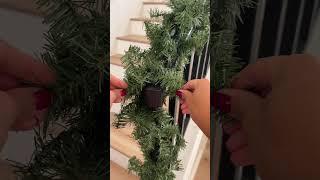 DIY stair garland