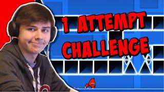 1 ATTEMPT CHALLENGE IN GEOMETRY DASH! (Recent Levels) | ChrisCredible