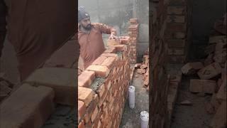 Footer layer laying brick work for beginners #youtube #shorts