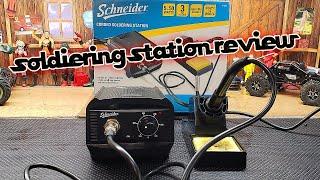 Schneider soldering station review and demonstration