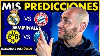 Mi PRONÓSTICO de SEMIFINALES % ¿Quién GANARÁ la CHAMPIONS?   @Memoriasdelfutbol