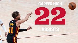 TRAE YOUNG SETS NEW CAREER HIGH WITH 22 ASSISTS IN WIN OVER CAVALIERS