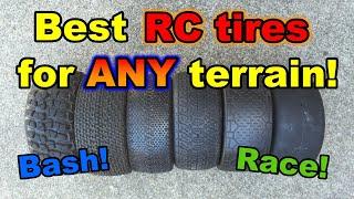 Best RC car truck tires for any terrain!  Bash or Race.