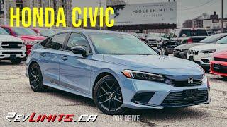 2023 HONDA CIVIC SEDAN SPORT | ASMR | PoV  Test Drive #09 | 4K | REVLIMITS.CA