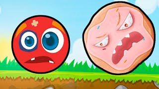 Новый КРАСНЫЙ ШАР младший. БОСС 15-20 УРОВНИ. Мультик ИГРА Bounce Tales Adventures Red Ball