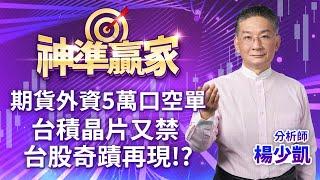 期貨外資5萬口空單，台積晶片又禁，台股奇蹟再現!?｜20241112｜楊少凱 分析師｜神準贏家