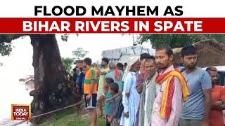 Bihar Flood Fury: Workers Trapped In Floodwaters In Bihar As Rivers Touch Danger Levels