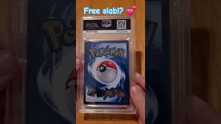 Free slab from card show vendor  @PokehuntwithTommaso #pokemoncards #shorts #subscribe