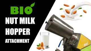 Bio Nut Milk Hopper Attachment Turn Your Bio Juicer Into A Nut Milk Grinder & Press All In One