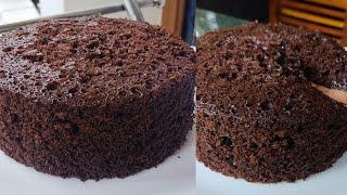 1/2 Kg Chocolate Sponge Cake Recipe Without Oven/How To Make Chocolate Sponge Cake/Chocolate Sponge