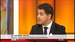 2018 Rotary Peace Award - Dr Waheed Arian on BBC Breakfast