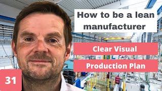 Lean Manufacturing - Clear Visual Production Plan