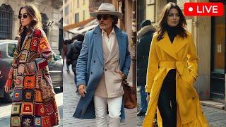 Start of Milan Fashion Week 2024. How people dress on Milan's most fashionable street. Street Style