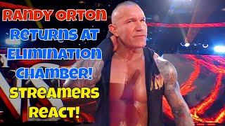 Streamers React! Randy Orton Returns!! #wwe #eliminationchamber #wwefan