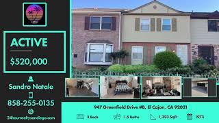 Active in 947 Greenfield Drive #B, El Cajon, CA 92021 Contact me for a showing!