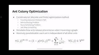 GPU Ant Colony Optimization