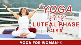 Yoga for luteal phase | The ultimate luteal phase yoga flow | Yoga for luteal phase and pms relief