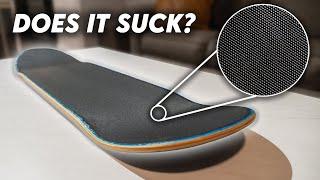 First Time Skating Rubber Griptape! | POV Skateboard Setup