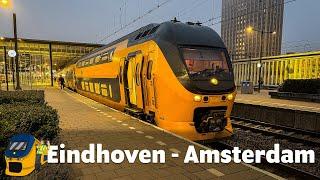 Through fog & rain! | Eindhoven Centraal - Amsterdam Centraal express train (VIRM)