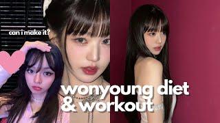 trying the WONYOUNG diet and exercise for a week  diet vlog pilates