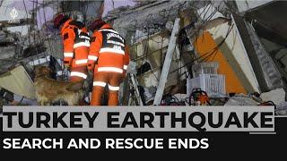 Turkey earthquake rescue operations to end, government says