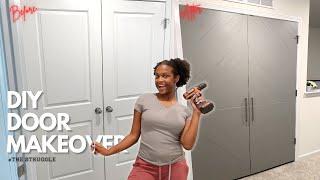 DIY Laundry Door Makeover | Updating My Plain White Doors -#TheStruggleWasReal