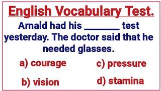 English Vocabulary Test ️ Can you pass this quiz?️