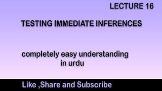 Lecture 16 Testing Immediate Inferences in Urdu/Hindi || Logic with easy understanding