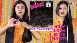 Got My Hair Chopped - Know My Present Length In Inches | Sushmita's Diaries