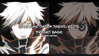 Popular Tik Tok trend edits preset base [alight motion] ꒰⑅ᵕ༚ᵕ꒱˖