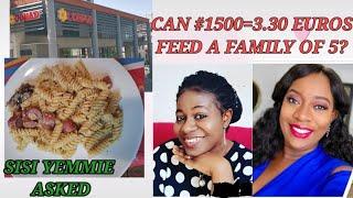 CAN #1500 = 3.30EUROS FEED A FAMILY OF 5?|#SISIYEMMIETV CHALLENGE |#COOKWITH1500