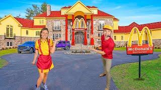 I Opened a Real McDonalds in my NEW HOUSE!!