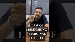 What is Law of Diminishing Marginal Utility? Easiest Explanation by Sanyam Sir || #economics #shorts