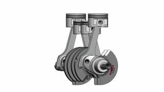 MED Multiweb steel crankshaft, A-Series Mini engine