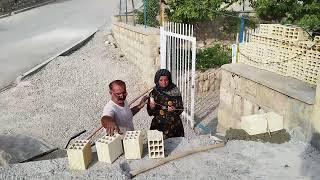 Today, Azizullah, they are painting the porcelain wall of the roof of the shop and making syrup