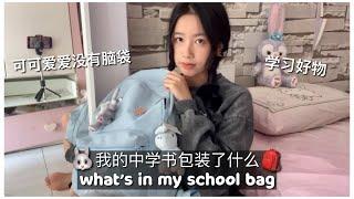 what’s in my school bag/pencil case (high school) 我的中学书包笔盒装了什么 