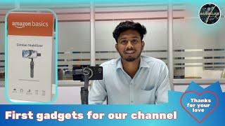 Amazon Basics Handheld Gimbal Stabiliser unboxing in tamil | First Gadgets for our channel agavalam
