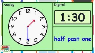 Telling the Time for Kids: Half Past Times