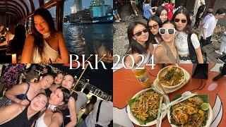 Bangkok Travel VLOG 2024 | everything we ate, markets, dinner cruise and shopping!