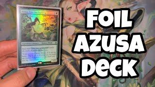 FOIL Azusa Deck - I BLINGED Out My EDH Deck // Magic the Gathering // EDH // Commander