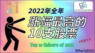 2022全年涨幅最高的10支股票！Top Gainers of 2022 ! 为你揭晓2022股王是...