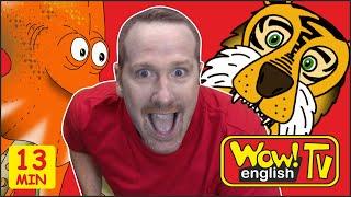 Funky Monkey Story for Kids from Steve and Maggie, Where is the Ball | Learn Speaking Wow English TV