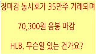 [HLB차트분석]프로그램 매도 65만주 던지며 이평 지지선 다 이탈시켰습니다. 하지만 현 시점 핵심 라인 장대양봉 기준봉 중간지점 7만원 지지 중! #에이치엘비 #hlb