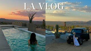 LA Vlog EP.1 | Luxury Joshua Tree Experience | Private Infinity Pool | LA’s hottest grocery store