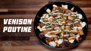 Beer-Braised Venison Poutine - Fries with Brown Gravy & Cheese Curds Recipe