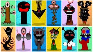 Sprunki 106 Phase 1- 12 All Characters Black, Durple, Mr.Tree Full Version / Compilation Incredibox