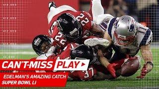 Julian Edelman Makes Ridiculous Catch! | Patriots vs. Falcons | Super Bowl LI Highlights