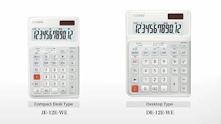 Desk calculators | DE-12E-WE Ergonomic Desk Top Calculator