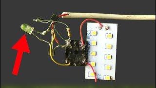 Make street light auto ON OFF circuit without LDR,use simple led